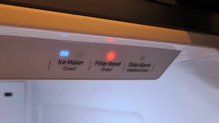 How to Reset Water Filter Warning on Samsung Fridge Freezer howto samsungfridge 💦❓️ [upl. by Os]