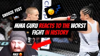 MMA GURU REACTS TO THE WORST FIGHT IN HISTORY [upl. by Rockefeller]