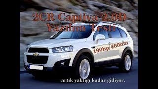 2CR  Captiva 20D  Yazılım Testi  190hp460nm  EGRampDPF İptal [upl. by Enieledam]