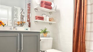 GUEST BATHROOM DECORATING IDEAS ON A BUDGET 2023 FALL [upl. by Aisaim]