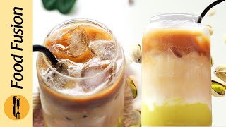 Iced Pistachio Latte Recipe by Food Fusion [upl. by Eyar]