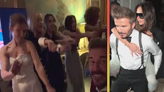 Victoria Beckham Piggybacks David After Spice Girls SING TOGETHER [upl. by Schulman]