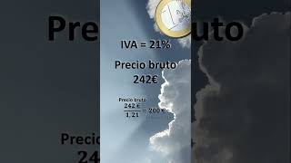 ¿Cómo calcular el precio neto de un producto con IVA 🛒 [upl. by Narrat]