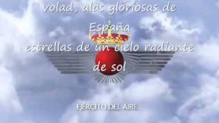 Himno ejercito Español del aire con letra [upl. by Gnad]