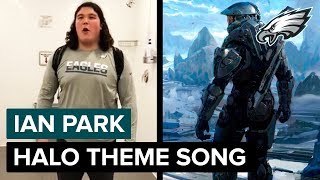 Philadelphia Eagles Rookie Ian Park Sings The Halo Theme Song [upl. by Akemit682]