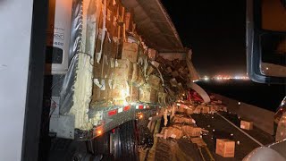 Semitruck crash results in spilled load of eggs on SR 18 in Issaquah [upl. by Evanne832]