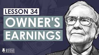 34 Warren Bufetts Owners Earnings Calculation [upl. by Radack]