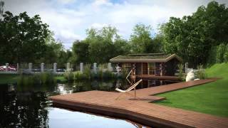 Albrechts Aue Wannsee  3D Visualisierung  Animationsfilm [upl. by Enorej]