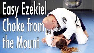 Easy Ezekiel Choke From Mount Position [upl. by Aleras]