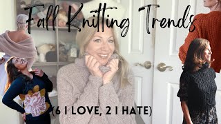 Fall Knitting Pattern Trends  6 Knitting Trends I Love for Fall  knittingvlog [upl. by Koby]