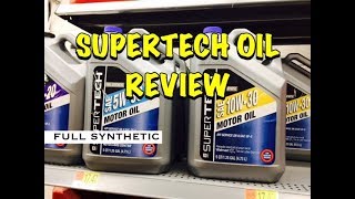 Walmart Supertech Oil Full Synthetic Review  Bundys Garage [upl. by Nonnac]