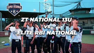 9th INNING  ZT NATIONAL 13U vs ELITE RBI NATIONAL  2024 13U Houston Super Regional NIT [upl. by Gasper141]