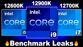 🔥 Benchmark Leaks 🔥Intel i9 12900K i7 12700K i5 12600K🔥Intel 12900K vs AMD 5950X KshitijKumar1990 [upl. by Ahsiruam]