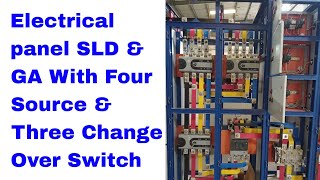 Electrical Panel SLD amp GA Drawing With Four Source amp Change Over Switch [upl. by Alomeda]