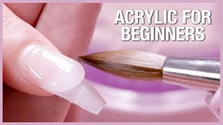 💅🏼Acrylic Nail Tutorial  How To Apply Acrylic For Beginners 🎉📚 [upl. by Nivled]