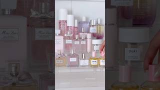 let’s organize my pink perfume collection 🎀✨ perfumecollection organizing preppy asmr sephora [upl. by Ardien24]