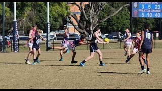 Rd 14 Coorparoo Roos vs Wilston Grange U13 Div 1 AFL 4824 Matty 19 [upl. by Tor]