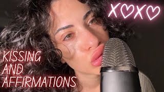 ASMR  Kissing You A LOT amp Affirmations [upl. by Radnaskela]