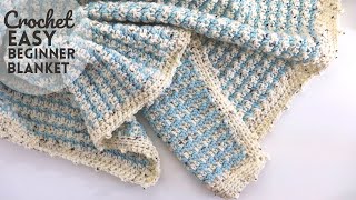 Crochet Easy And Quick Beginner Blanket [upl. by Sewellyn]