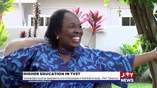 Education in TVET Scholarships must be awarded to a lot more people in that field  Prof Takyiwaa [upl. by Mccord]