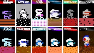 Dig Dug 1982 GB vs DOS vs Atari vs C64 vs Arcade vs GBA vs NES vs PSP vs Colecovision MORE [upl. by Oniuqa241]