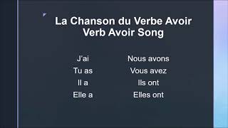 Chanson du verbe avoir  Avoir Song [upl. by Udenihc15]