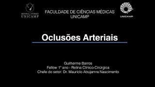 Retina e Vítreo  29062023  Atualidades no Tratamento das Oclusões Arteriais Retinianas [upl. by Annnora460]