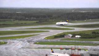 Airbus A380 at StockholmArlanda [upl. by Onitnerolf735]