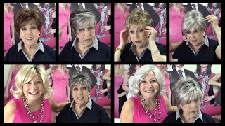 Ros Sister Sheila Part One Trying 14 Wigs for Her 78th Birthday Godivas Secret Wigs Videos [upl. by Silma]