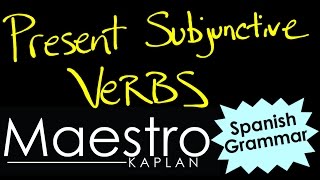 PRESENT SUBJUNCTIVE How to form conjugate verbs in Spanish [upl. by Donelson]