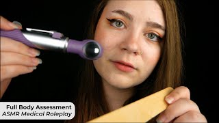 Full Body Medical Assessment Sticky Stethoscope Palpation Eye Testing 🩺 ASMR Medical Roleplay [upl. by Akerue]