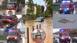 ALLUVIONE BELLINZAGO LOMBARDO  Arrivo Mezzi Vigili Del Fuoco Lombardia In Emergenza [upl. by Ysnil]