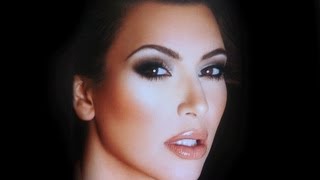 KIM KARDASHIAN  FACE TO FACE  SMOKEY EYE TUTORIAL [upl. by Fennelly]