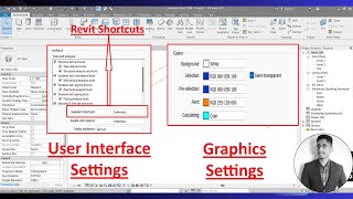 Revit user interface settings  Graphics settings  Display settings  Revit shortcut [upl. by Atled]