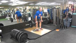 45 Degree Barbell Row Exercise Demonstration [upl. by Hadden]