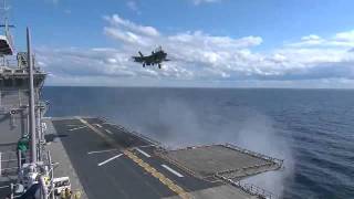 F35B Landing on USS WASP [upl. by Reace936]