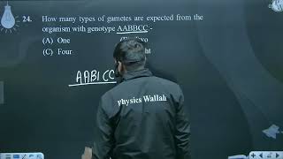 How many types of gametes are expected from the organism with genotype AABBCC [upl. by Atirehc]