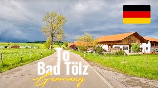 Driving in Germany in May 2023 from Riegsee to Bad Tölz [upl. by Ardnaid]