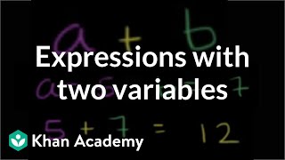 Expressions with two variables  Introduction to algebra  Algebra I  Khan Academy [upl. by Anitnatsnoc]