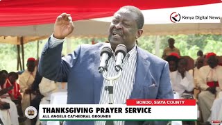 RAILA RAILA Mudavadi heckled during his speech in Bondo Siaya County at a Church function [upl. by Ransome]