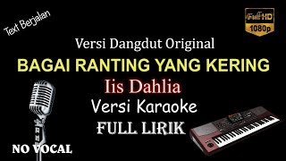 BAGAI RANTING YANG KERING versi karaoke FULL LIRIK DANGDUT ORIGINAL [upl. by Drofnelg]