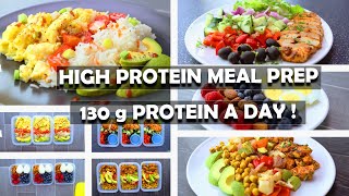 3 Days High Protein Meal Prep 130 G Protein a Day [upl. by Zeralda118]