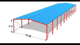 Etude complète dun hangar en Charpente Metallique sur le logiciel Robot Structure Analysis 1 [upl. by Eilrahs]