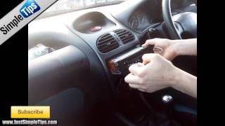 Radio Removal Peugeot 206 19982010  JustAudioTips [upl. by Brandie]