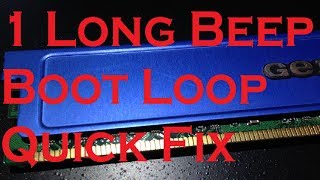 1 Beep Boot Loop Fix  Old PC 219 [upl. by Atimed]