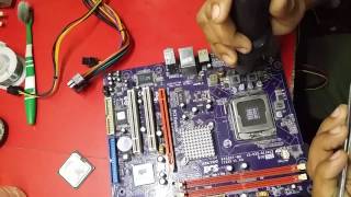 how to repair ECS 945GCT M2 motherbord for power repairing [upl. by Auberon]