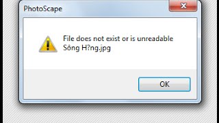Hướng dẫn khắc phục lỗi quotFile does not exist or is unreadablequot trong PhotoScape [upl. by Anek]