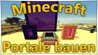 Minecraft Enderportal bauen  Nether Portal bauen  Portal zum Himmel MINECRAFT DEUTSCH  18 [upl. by Valenba]