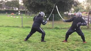 Basket hilt Sabre vs Schiavona Sabre Fencing  Michael vs Nick [upl. by Henry]