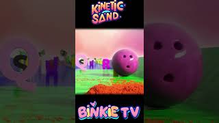 Alphabet Fun Smashing Kinetic Sand Letters Bowling Ball alphabetadventure kineticsand [upl. by Aninaig]